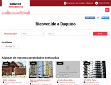 Tablet Screenshot of daquinoinmobiliaria.com.ar